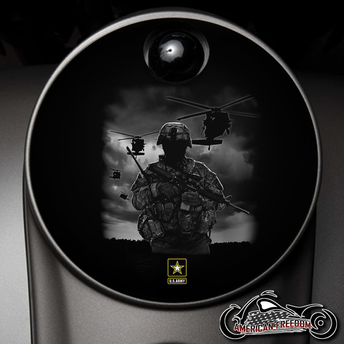 Custom Fuel Door - Army Helicopter - Click Image to Close